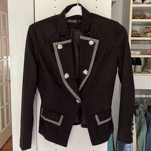 Vintage runway military style jacket